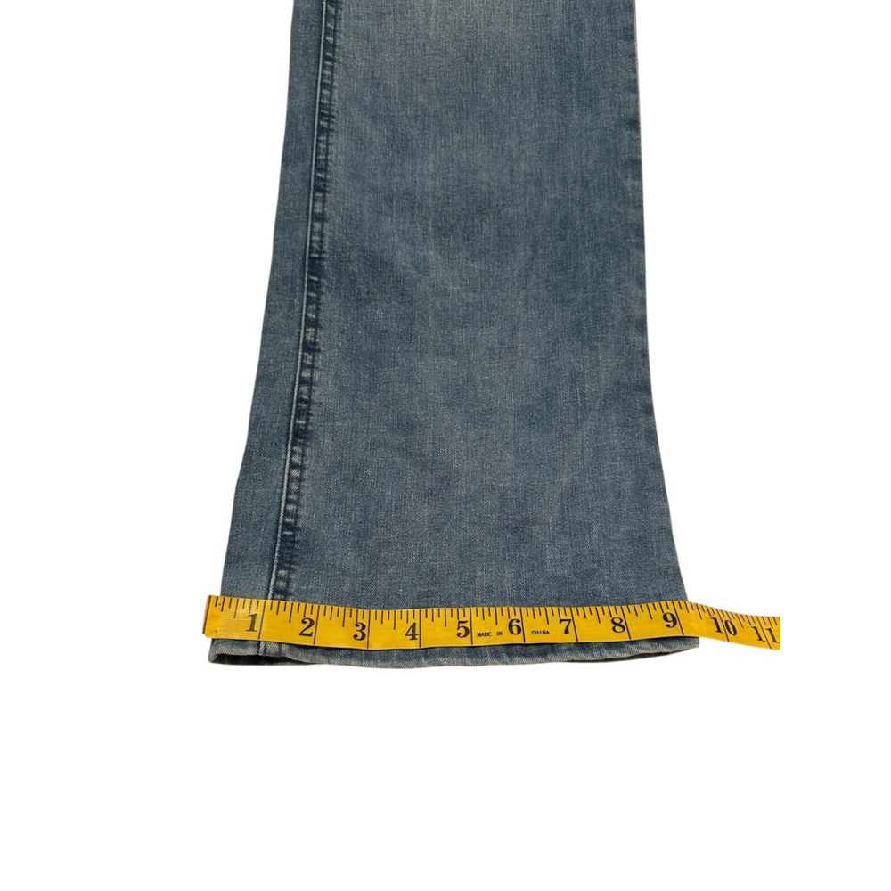 Simply Vera Wang Bootcut Denim Jeans Womens 14 35x32.5 (Long) Distressed Blue - Picture 4 of 16